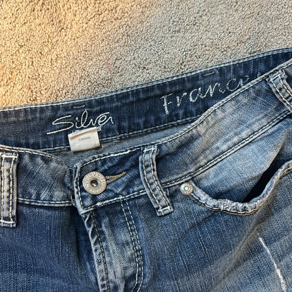 Silver Frances Denim Shorts - Picture 3 of 4